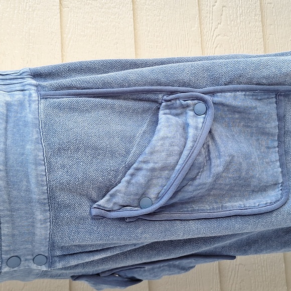 Free People FP Movement Timko XL Navy Blue Barrel Leg Athletic Sporty Jumpsuit - Picture 8 of 16